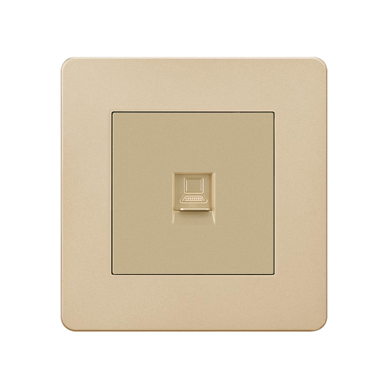 Plastic Switch ABK-Network Socket-GOLD